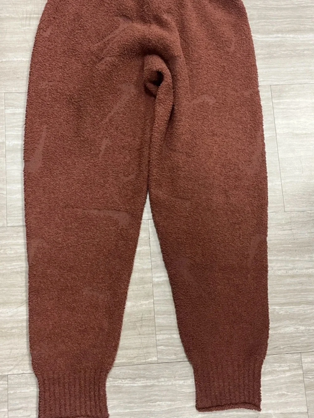Nike Phoenix Cozy Knit Boucle Pants Brown Oversized Joggers FZ1703-218 Womens XL